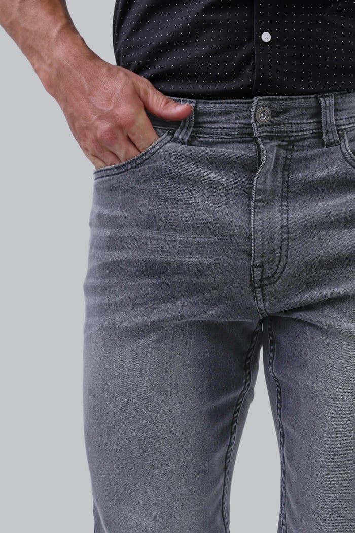 Grey Soft Touch Slim Stretch Jeans