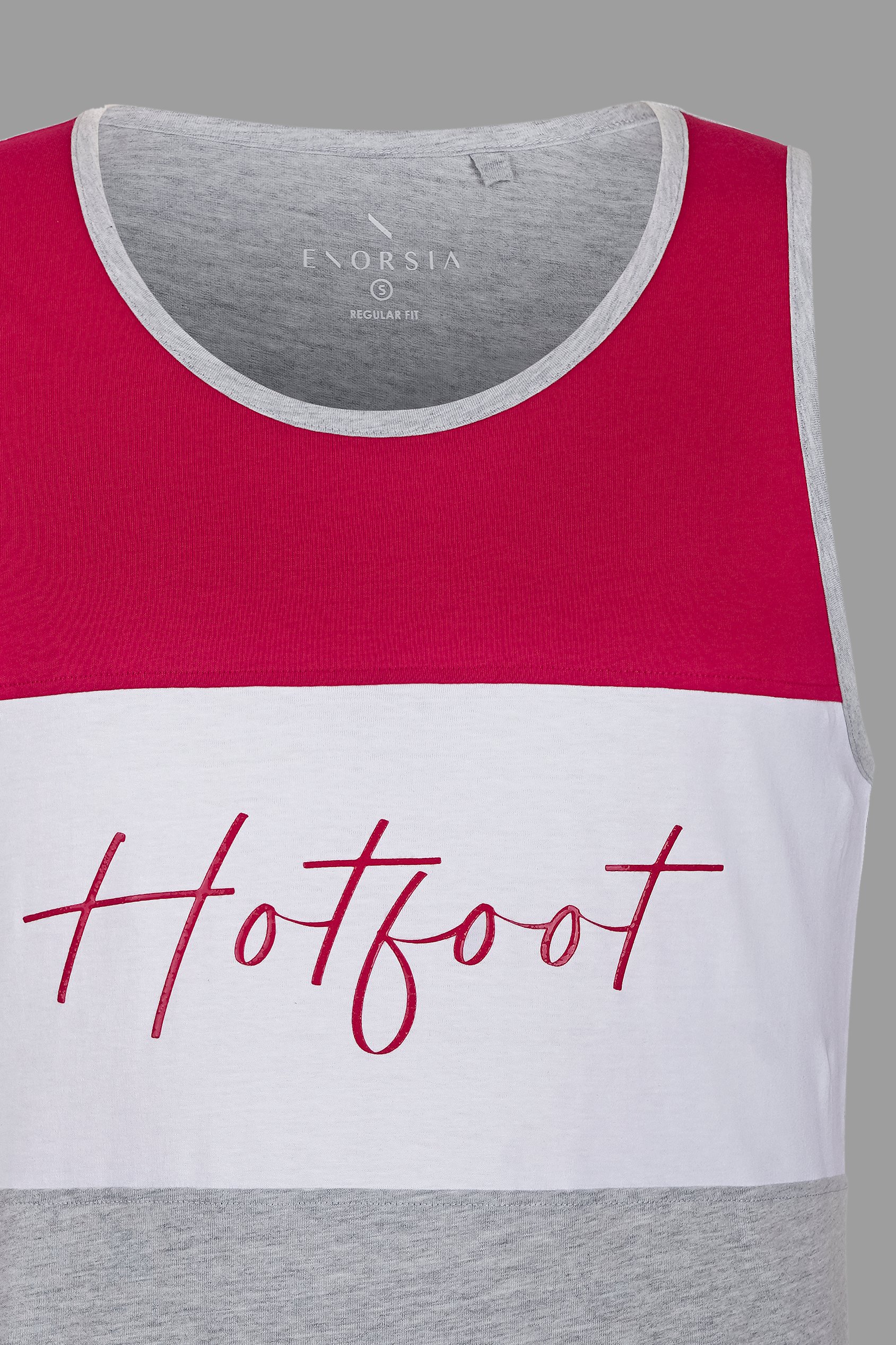 Colour Block Hot Foot Printed Vest
