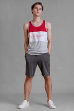 Colour Block Hot Foot Printed Vest