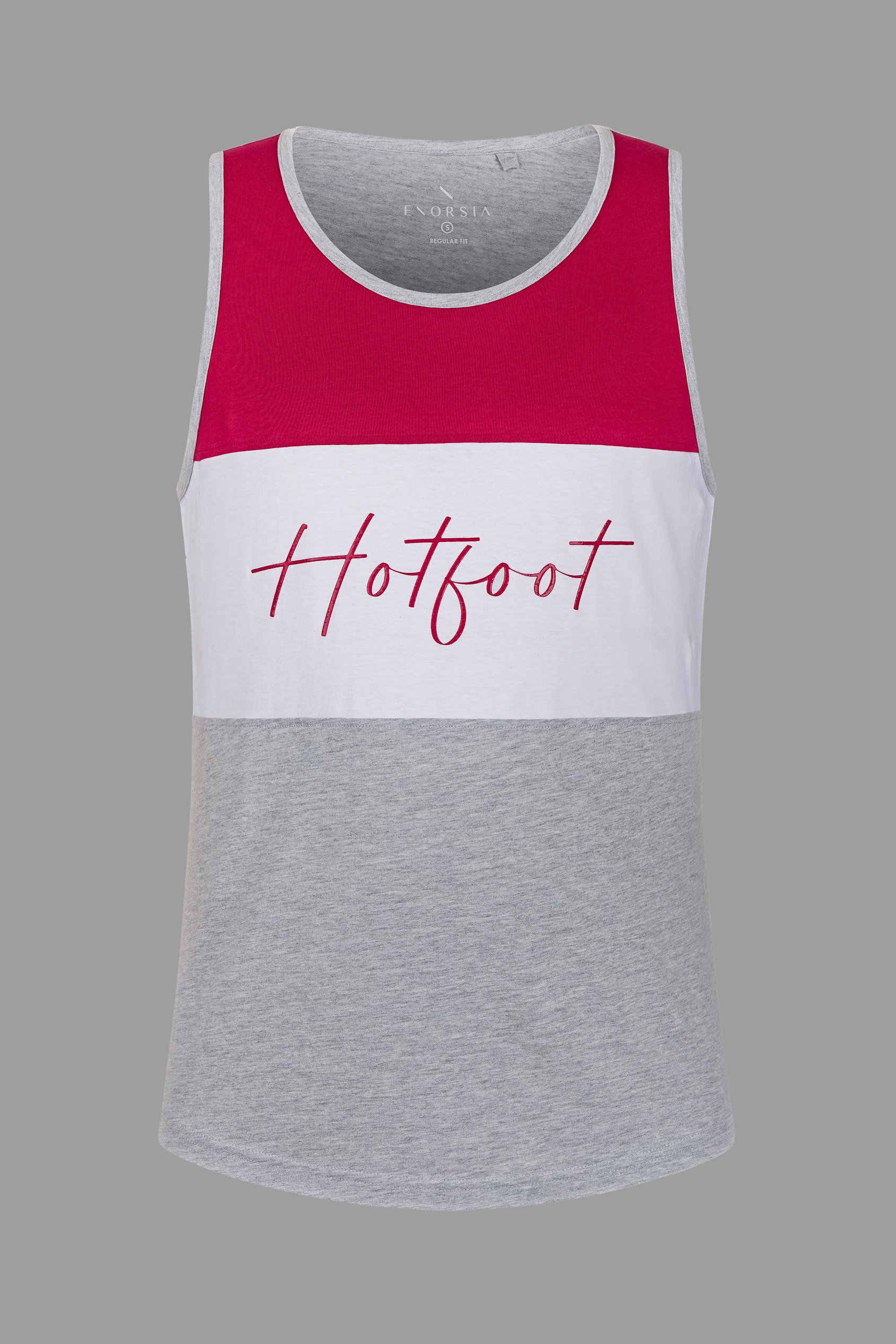 Colour Block Hot Foot Printed Vest