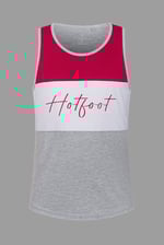 Colour Block Hot Foot Printed Vest