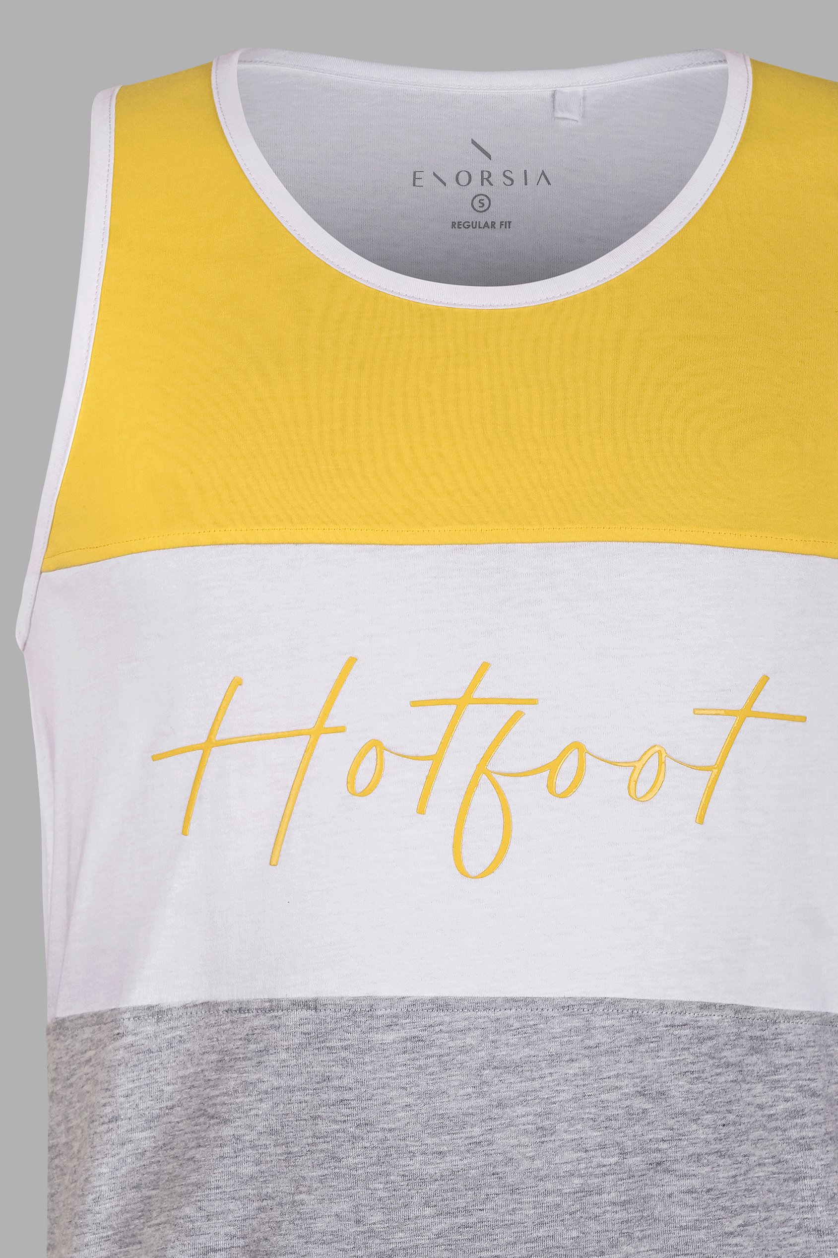 Colour Block Hot Foot Printed Vest