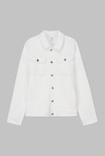 Mens Oversized White Denim Jacket
