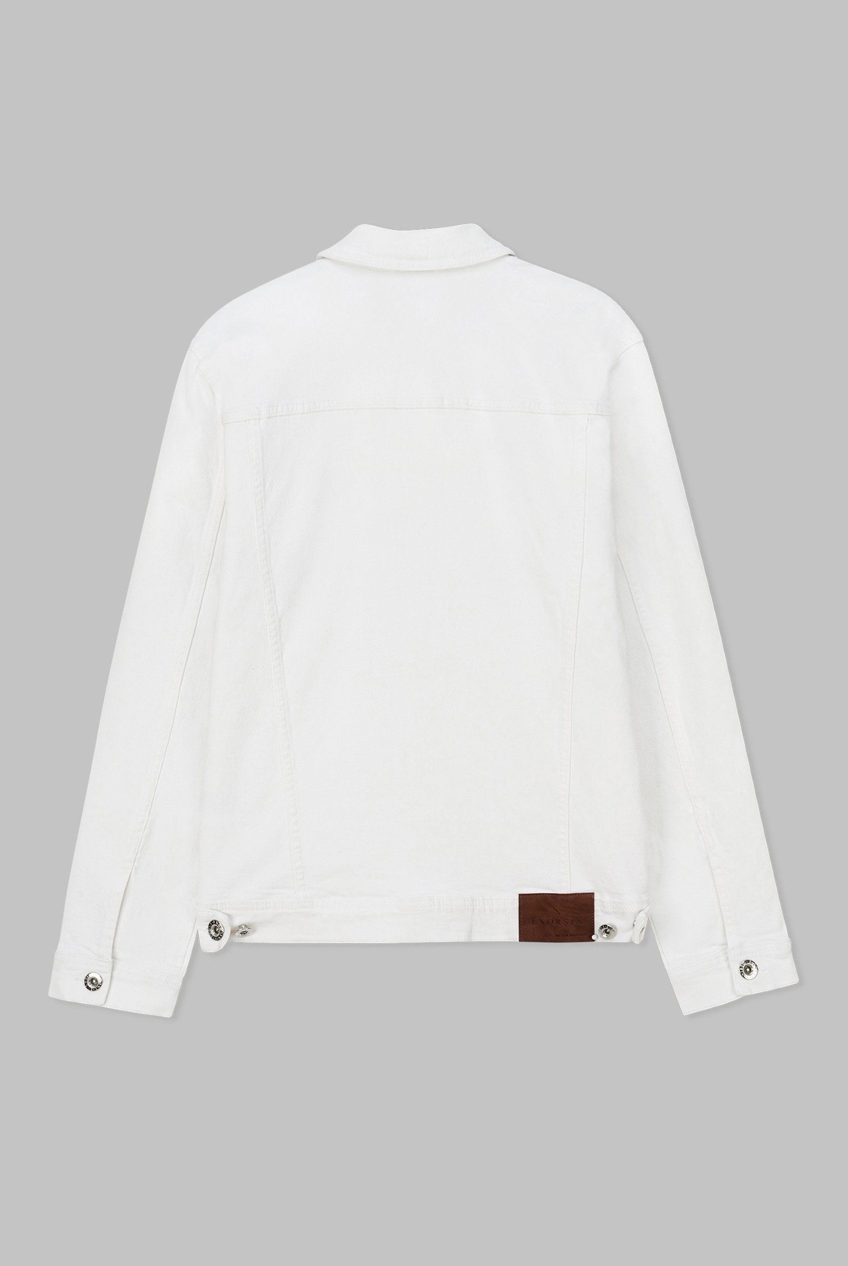 Mens Oversized White Denim Jacket