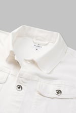 Mens Oversized White Denim Jacket