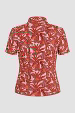 Leaf Printed Semi Crop Shirts