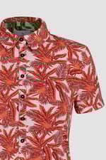 Leaf Printed Semi Crop Shirts