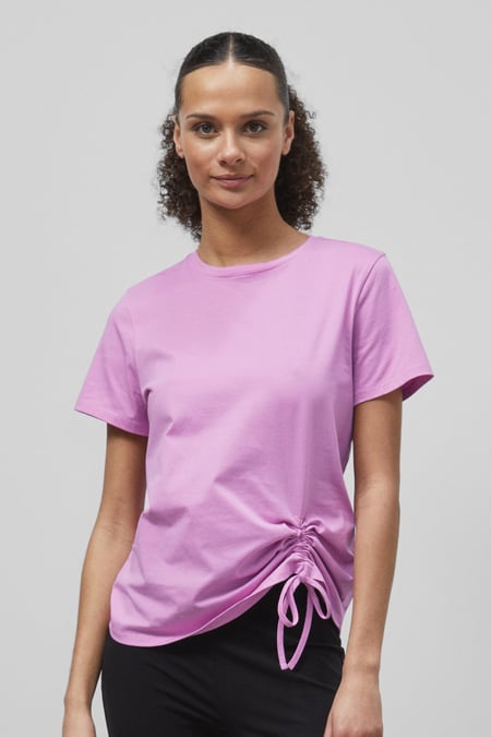 Off-white Ruched Front T-Shirt