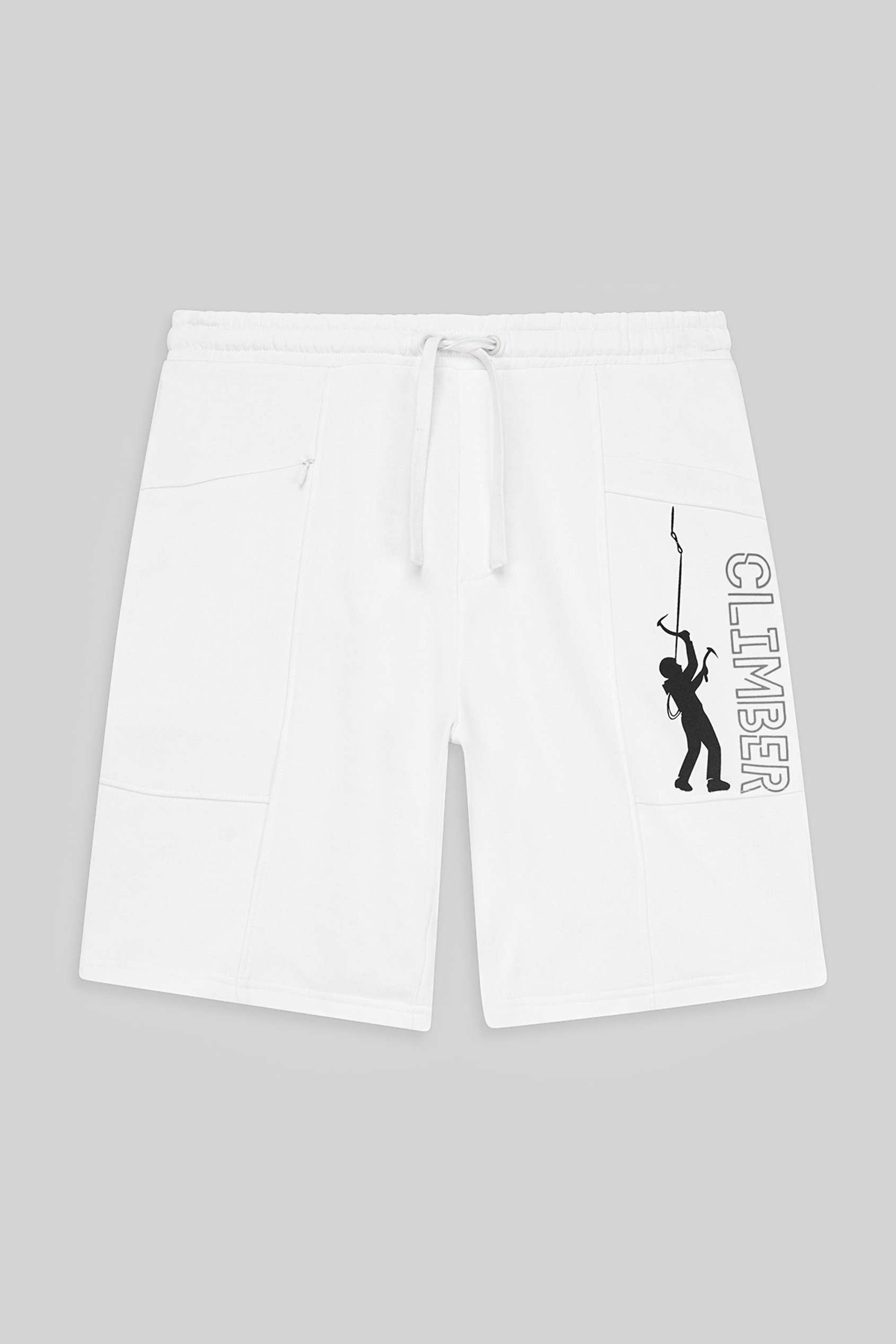 Mens Brush Back Fleece Printed Shorts