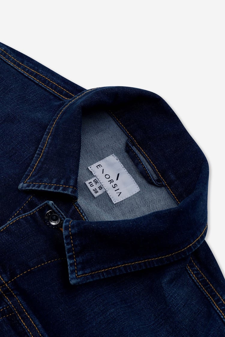 Womens Sleeveless Button Up Denim Jacket