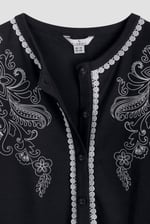 Lace Trimmed Puff Sleeve Tops