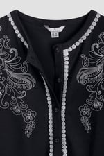 Lace Trimmed Puff Sleeve Tops