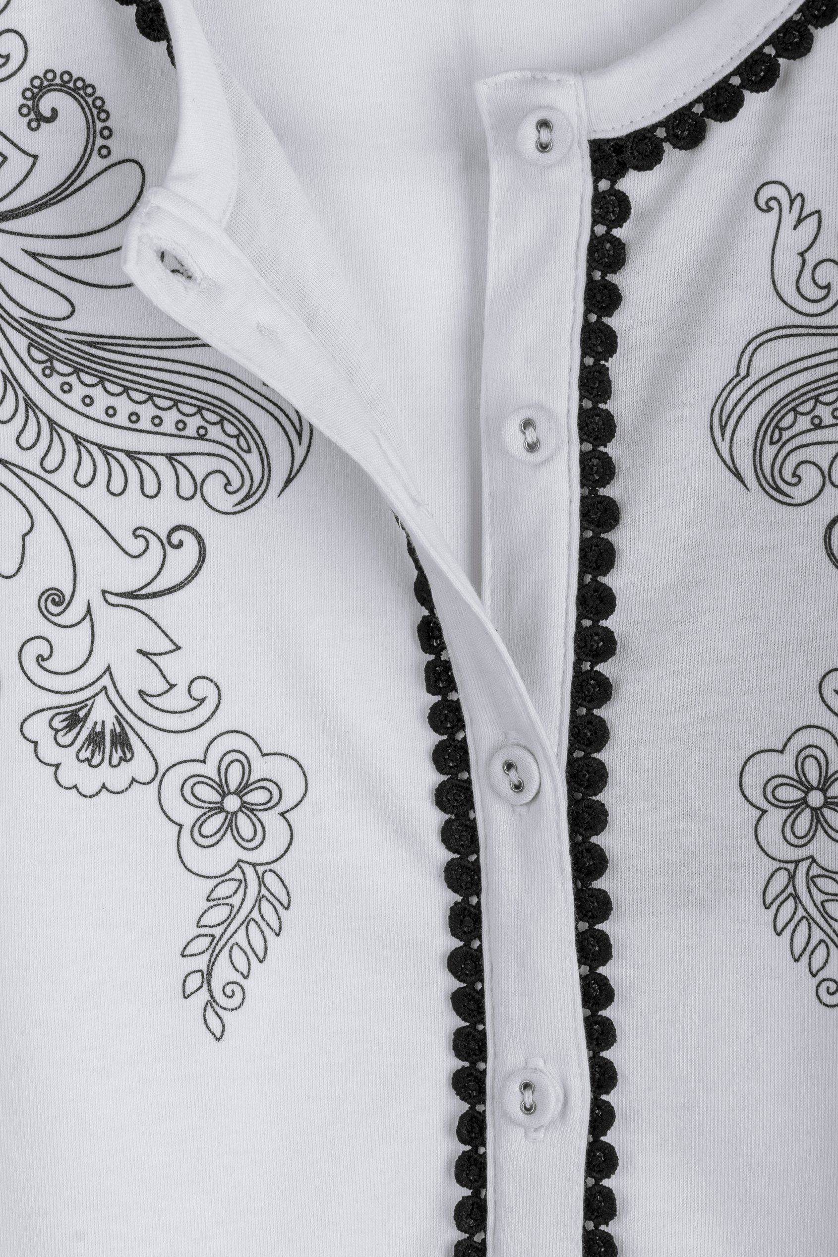 Lace Trimmed Puff Sleeve Tops