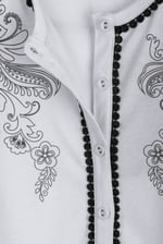 Lace Trimmed Puff Sleeve Tops