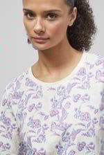 Crayon Leaf Printed T-Shirt