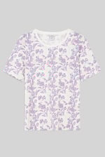 Crayon Leaf Printed T-Shirt