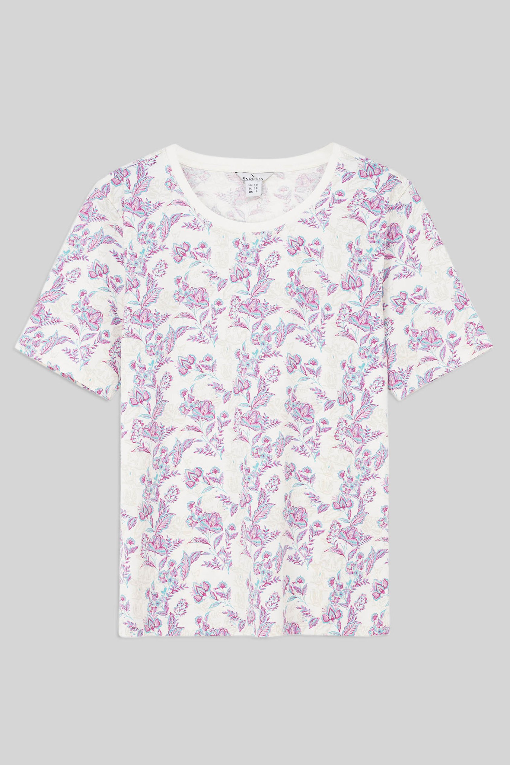 Crayon Leaf Printed T-Shirt