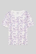 Crayon Leaf Printed T-Shirt