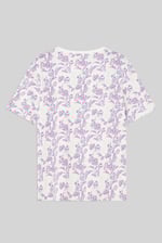 Crayon Leaf Printed T-Shirt