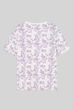 Crayon Leaf Printed T-Shirt