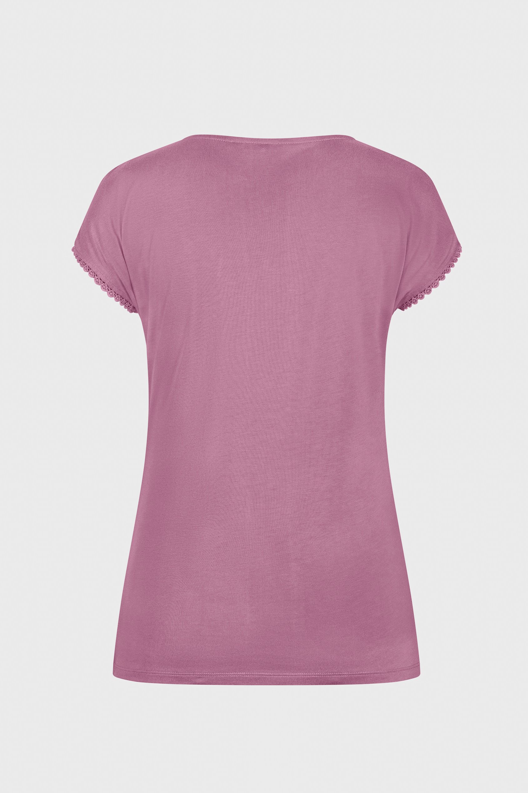 Boat Neck Front Lace Trim Tops