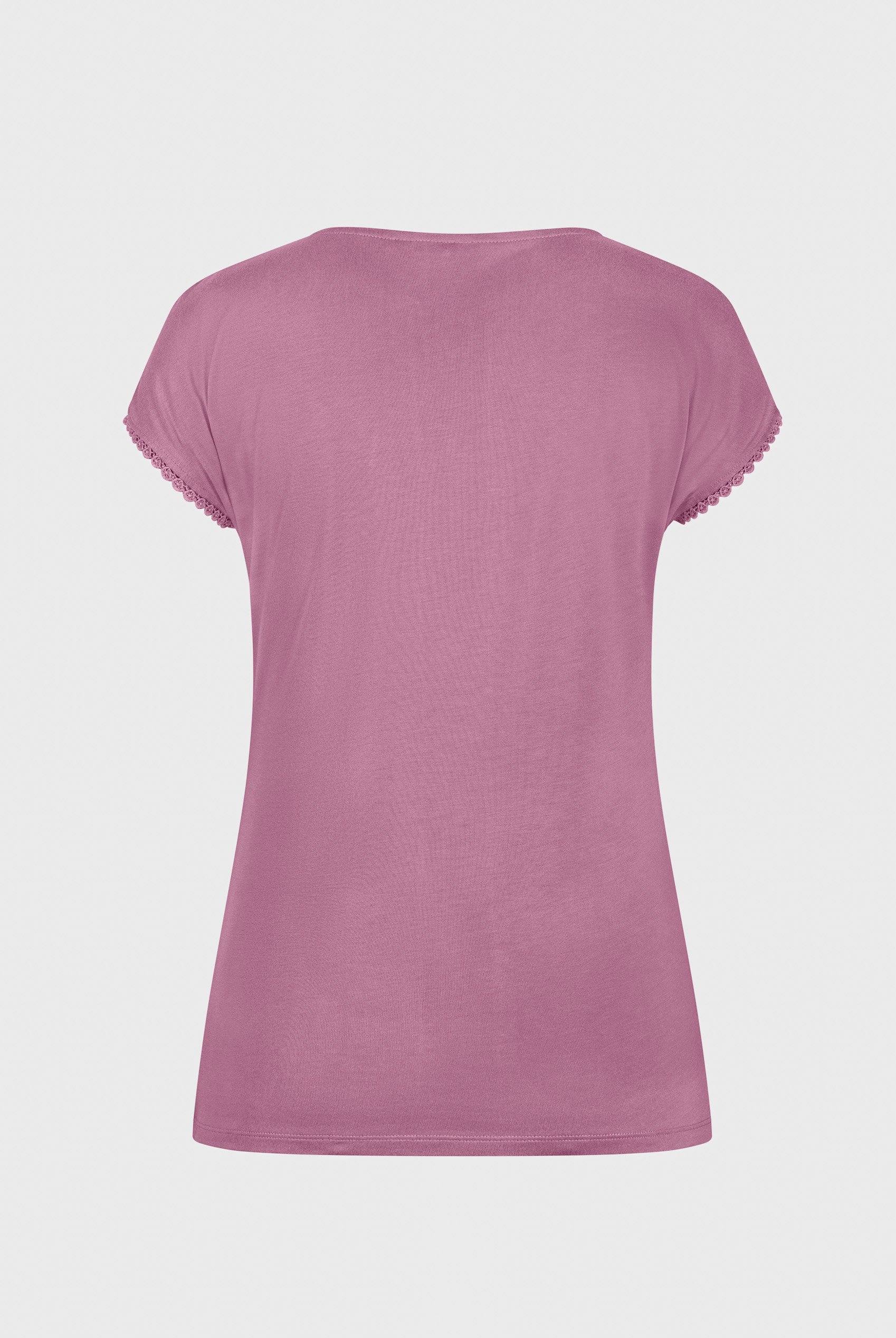 Boat Neck Front Lace Trim Tops