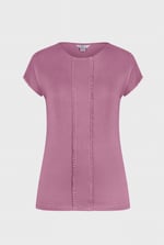 Boat Neck Front Lace Trim Tops