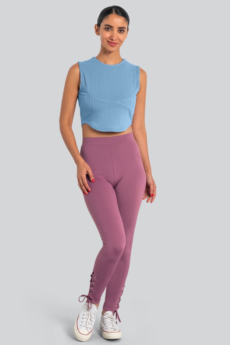 Women's Draw cord Detailed Hem Slim Leggings