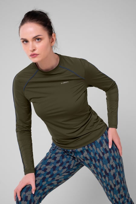 Women Grey Active lightweight Long Sleeve T-Shirt