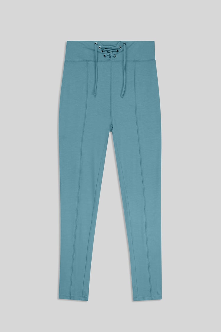 Super Soft Leggings With Waist Drawstring Details