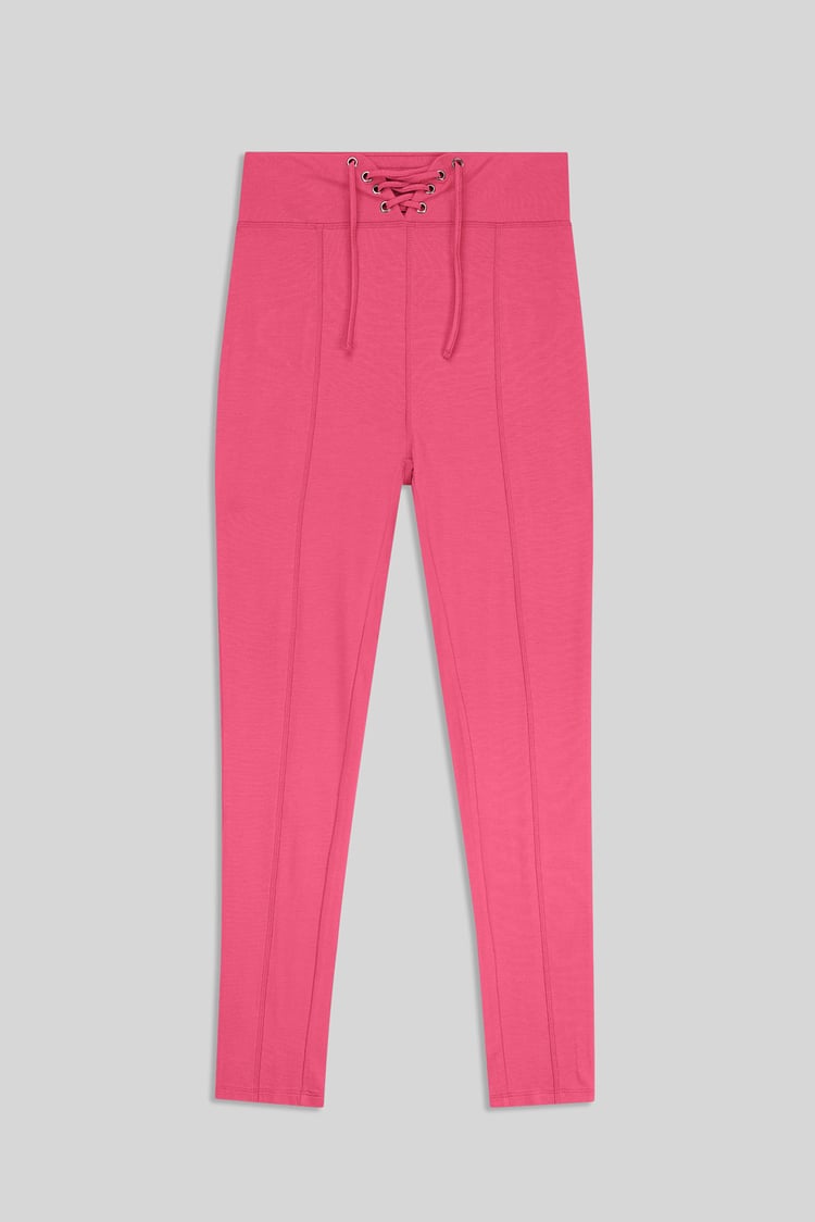 Super Soft Leggings With Waist Drawstring Details