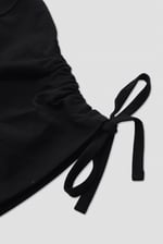 Ruched Sleeves Chest Printed T-Shirt