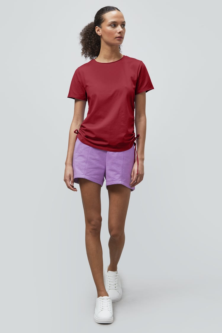 Ruched Side Seam T-Shirt
