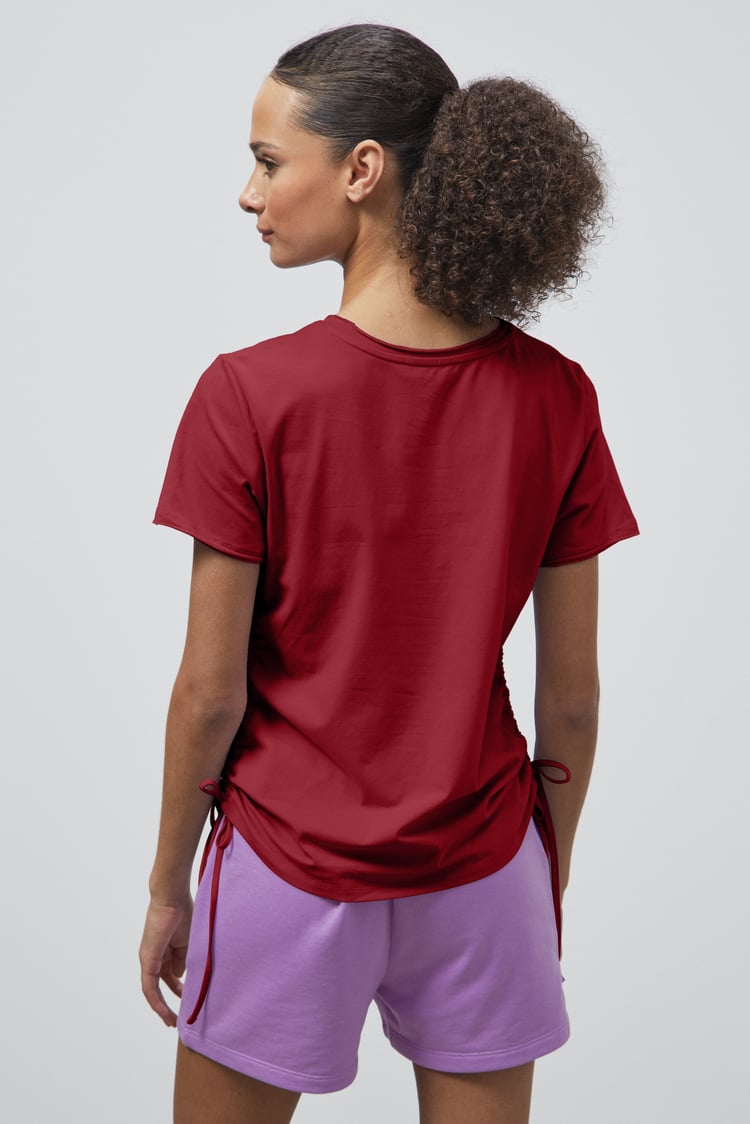 Ruched Side Seam T-Shirt