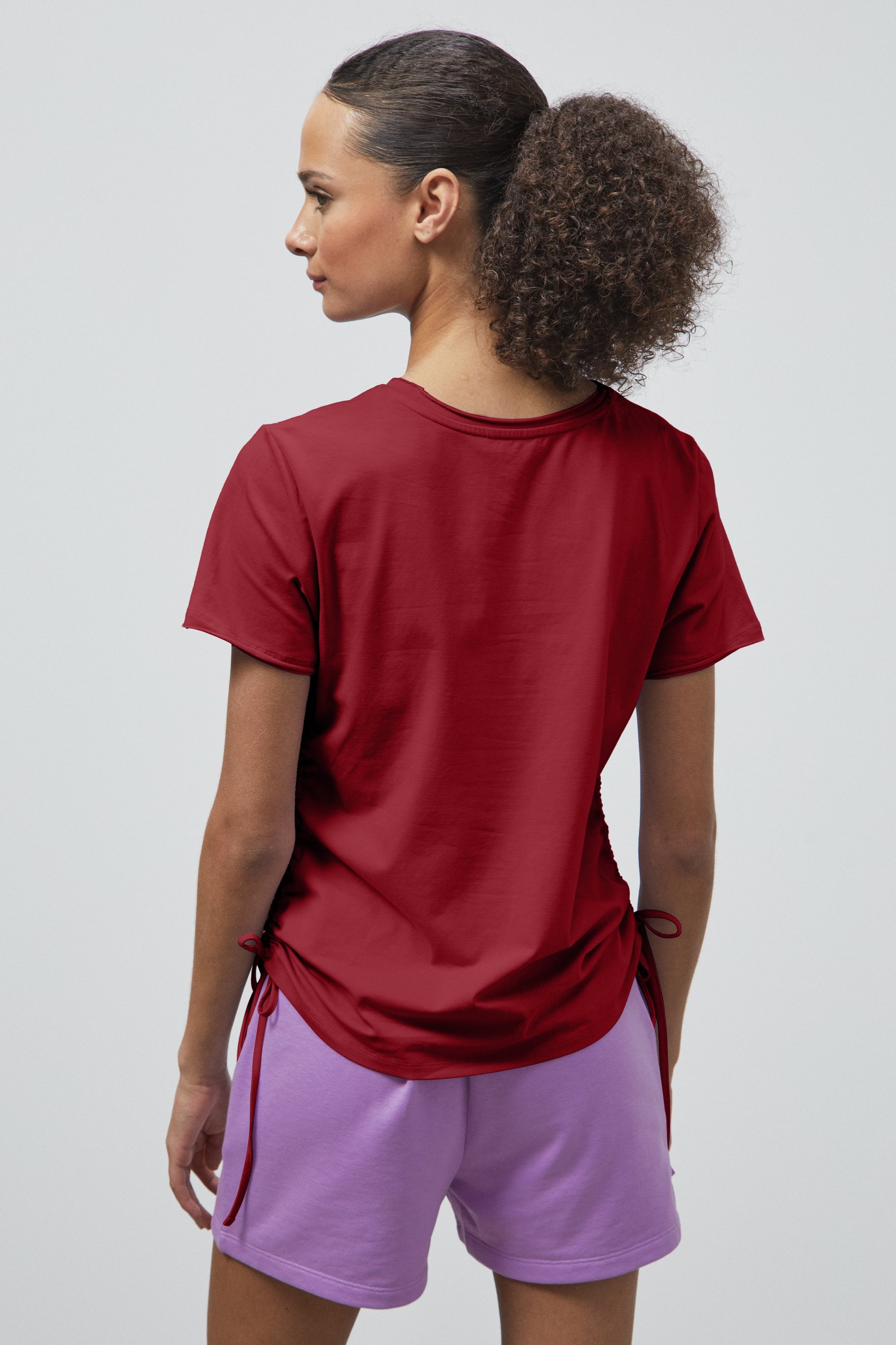 Ruched Side Seam T-Shirt