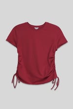 Ruched Side Seam T-Shirt