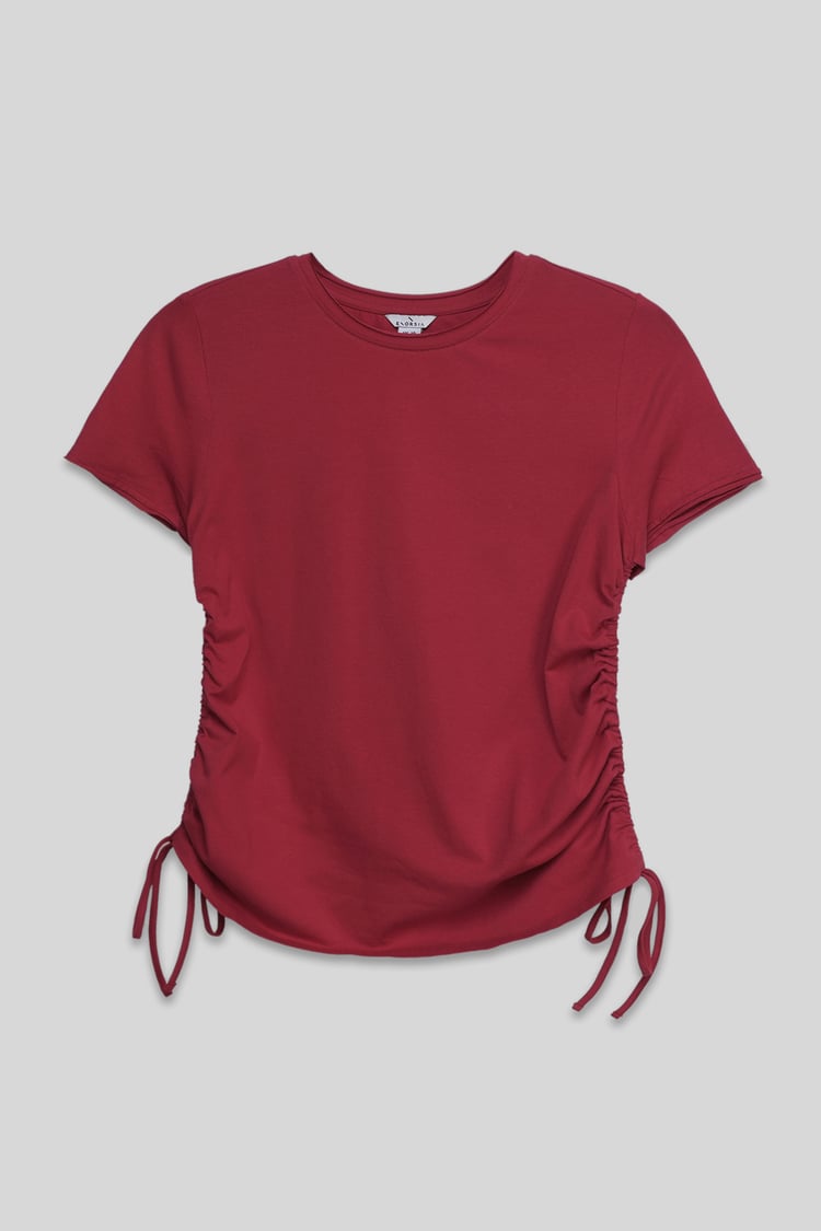 Ruched Side Seam T-Shirt