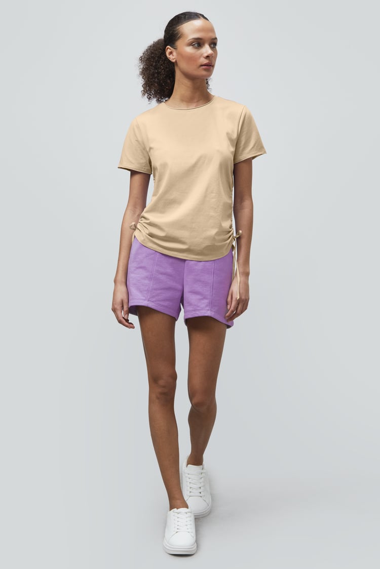 Ruched Side Seam T-Shirt