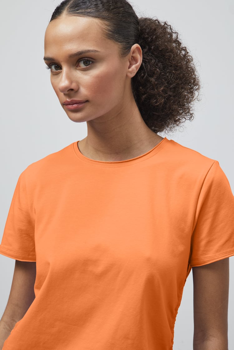 Ruched Side Seam T-Shirt