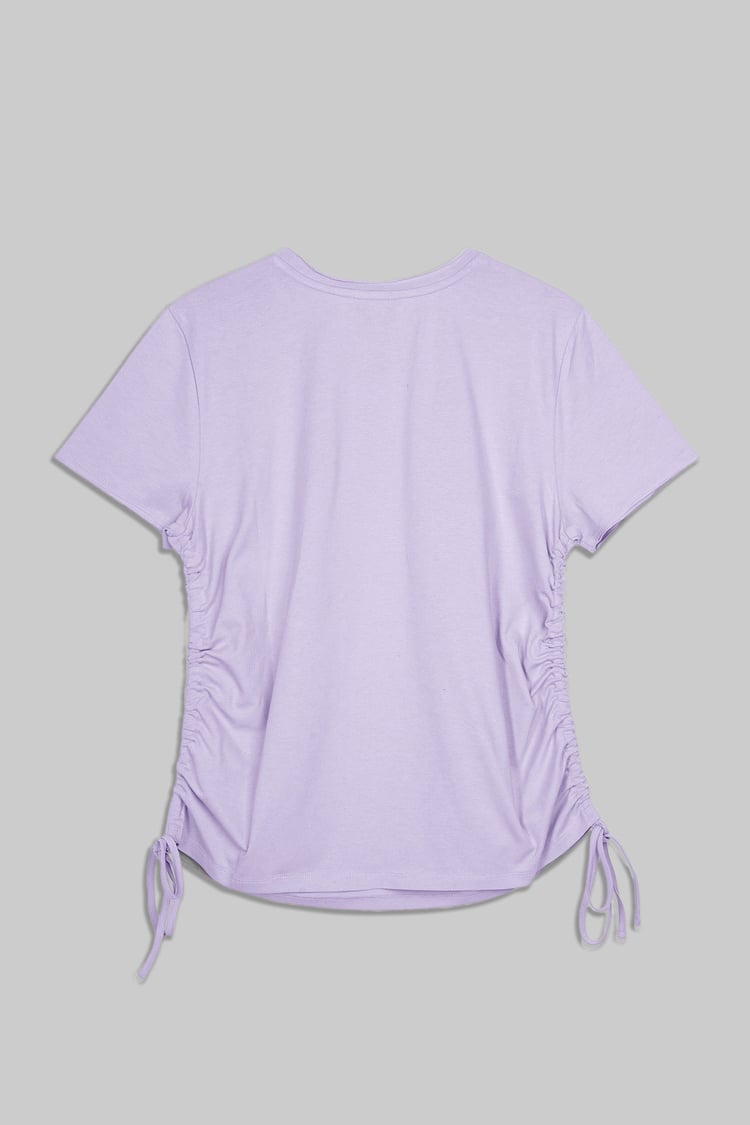 Ruched Side Seam T-Shirt