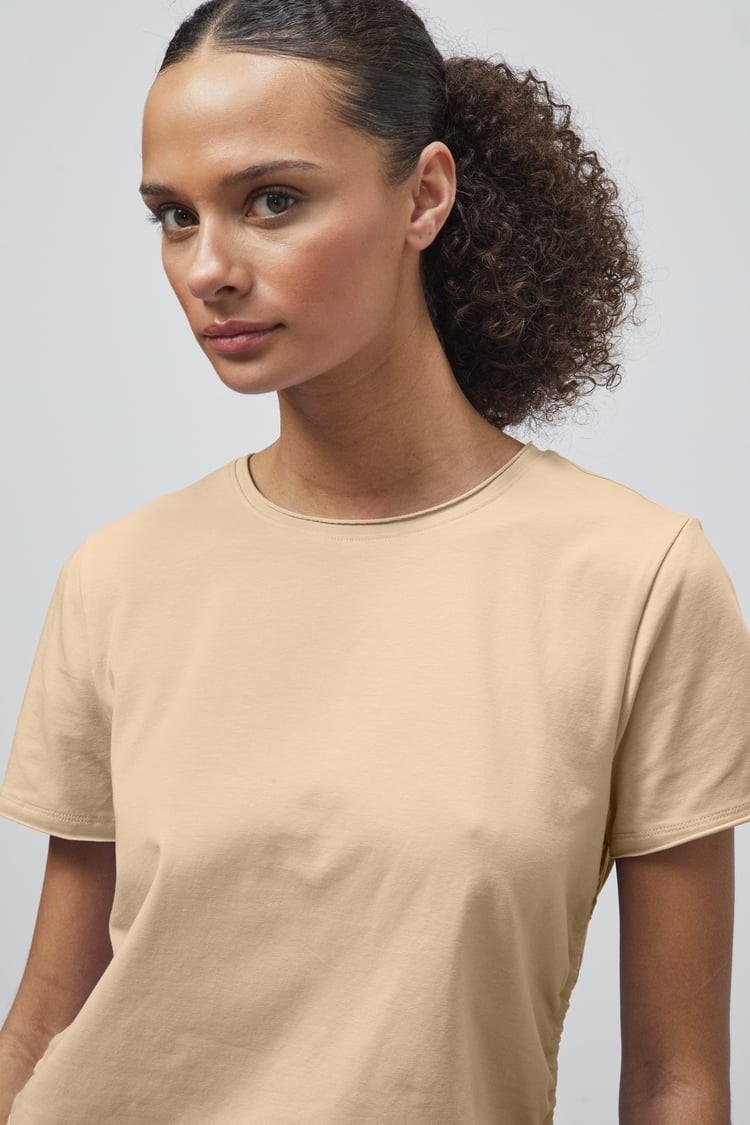 Ruched Side Seam T-Shirt