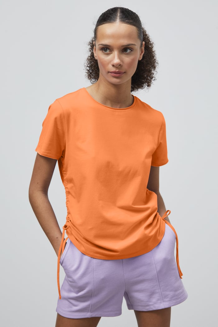 Ruched Side Seam T-Shirt