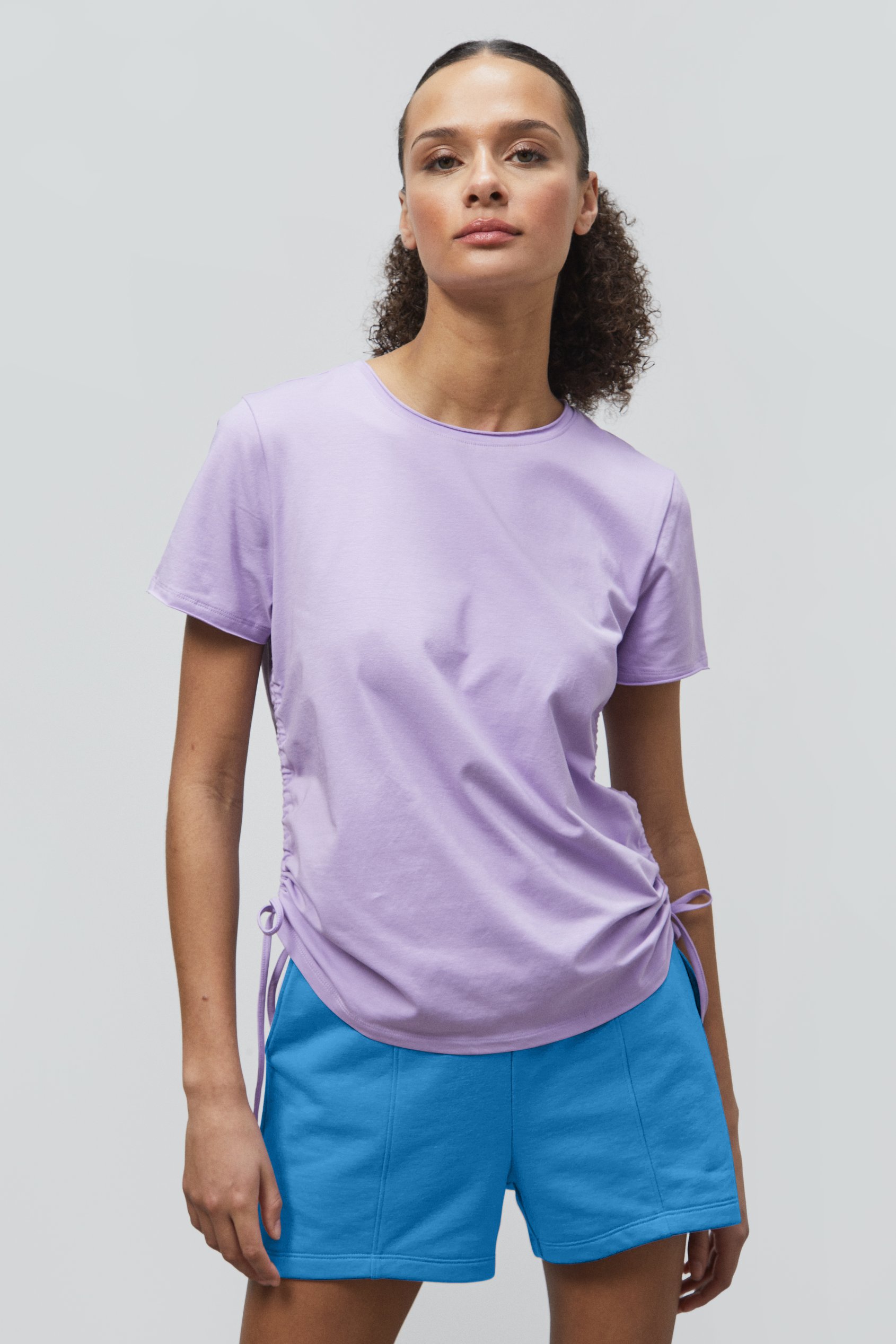 Ruched Side Seam T-Shirt