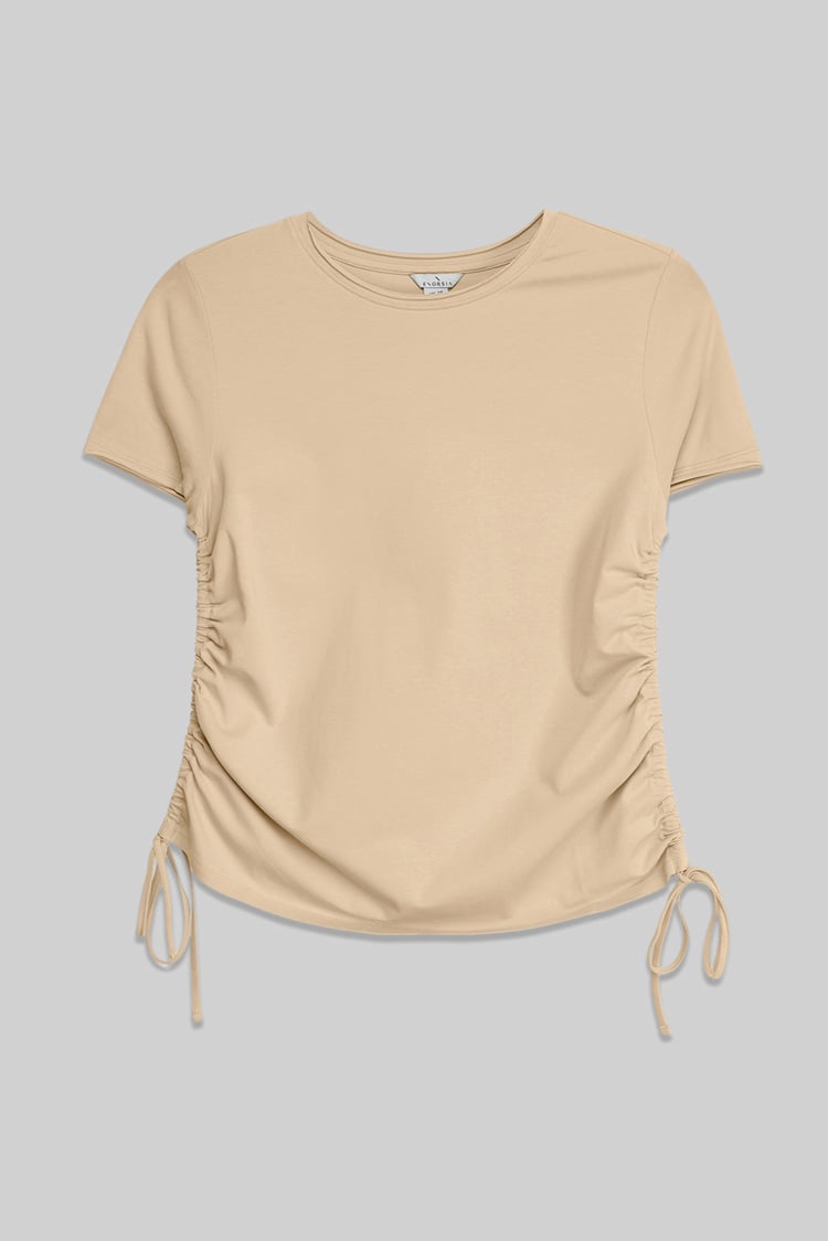 Ruched Side Seam T-Shirt