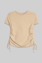 Ruched Side Seam T-Shirt