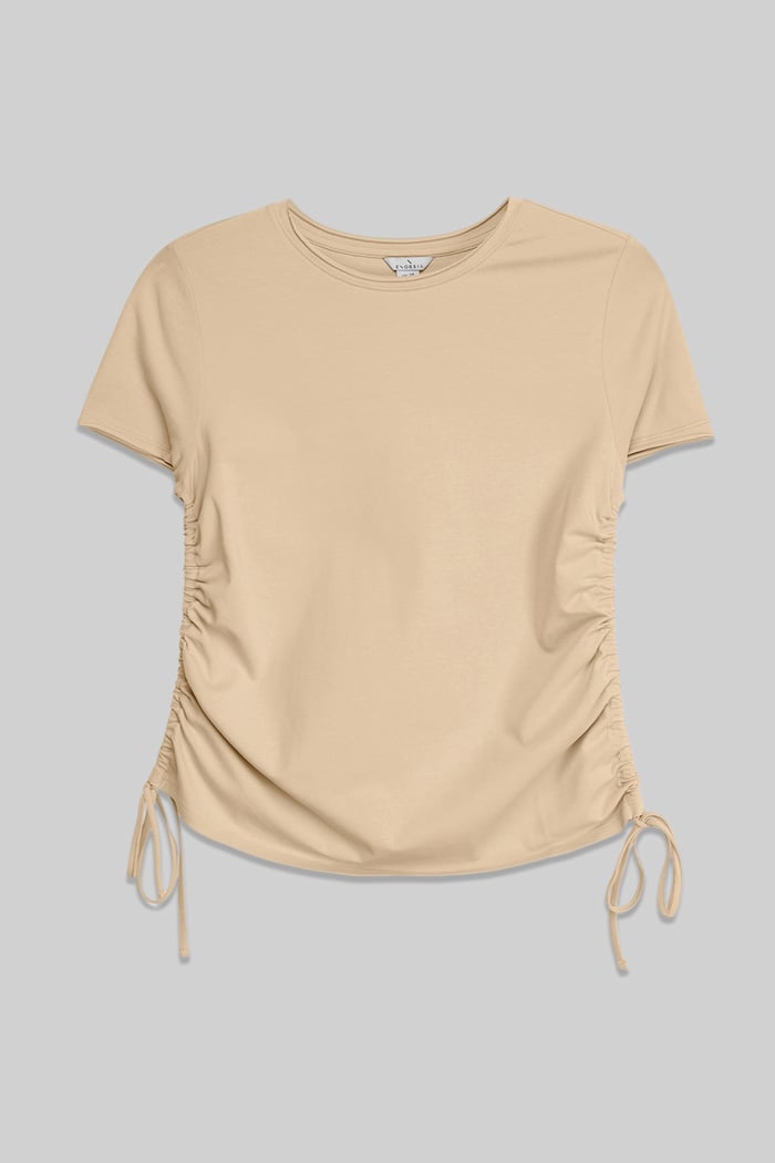 Ruched Side Seam T-Shirt