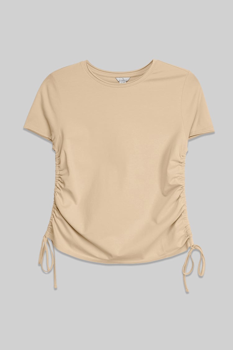 Ruched Side Seam T-Shirt