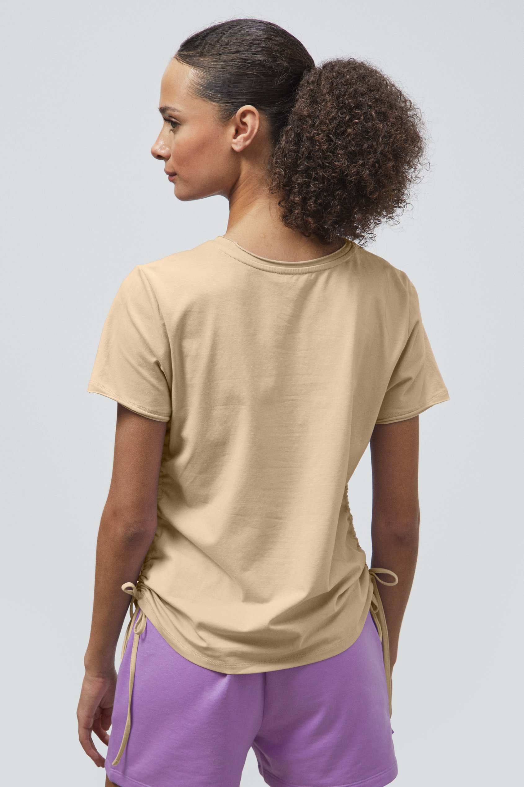 Ruched Side Seam T-Shirt