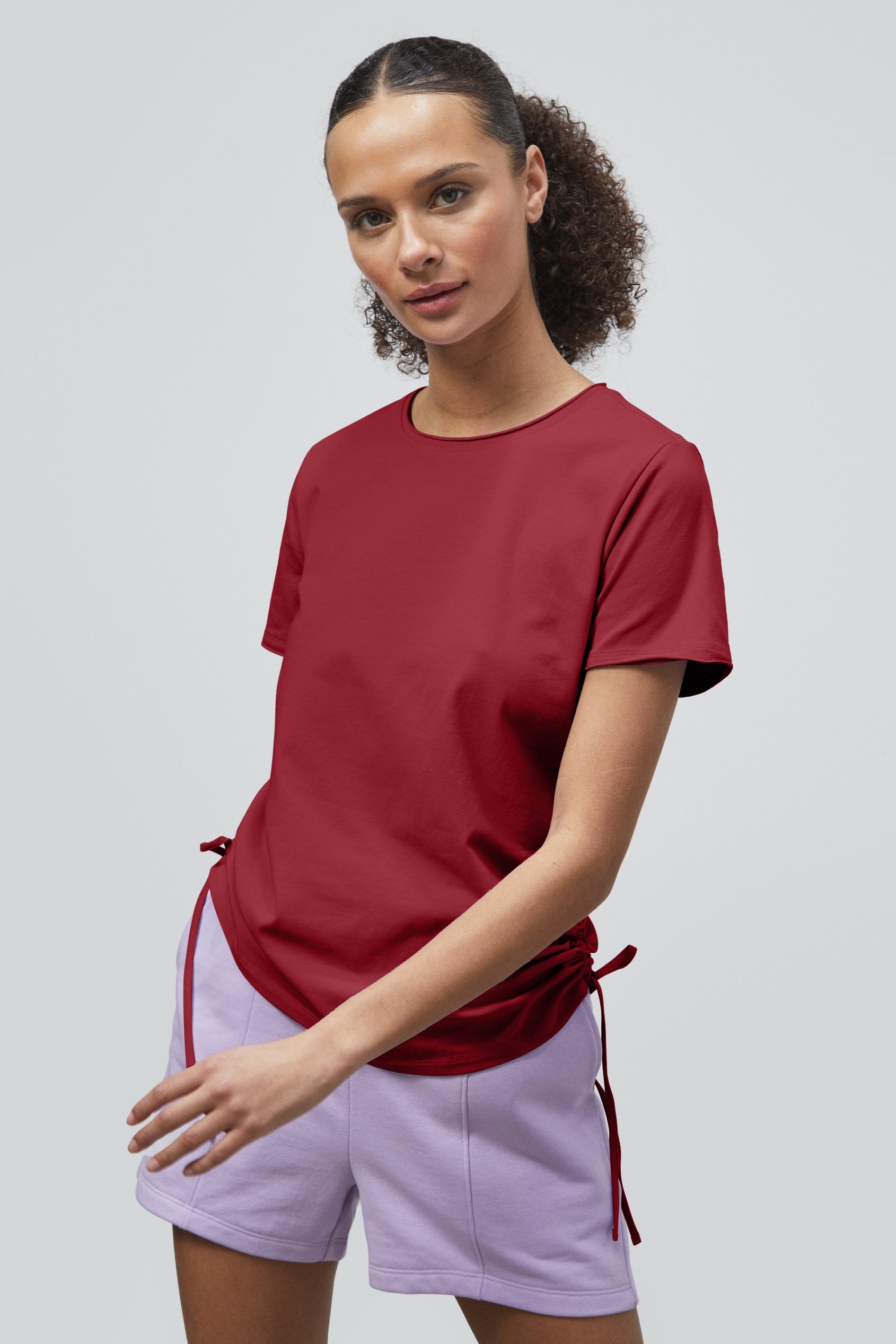 Ruched Side Seam T-Shirt