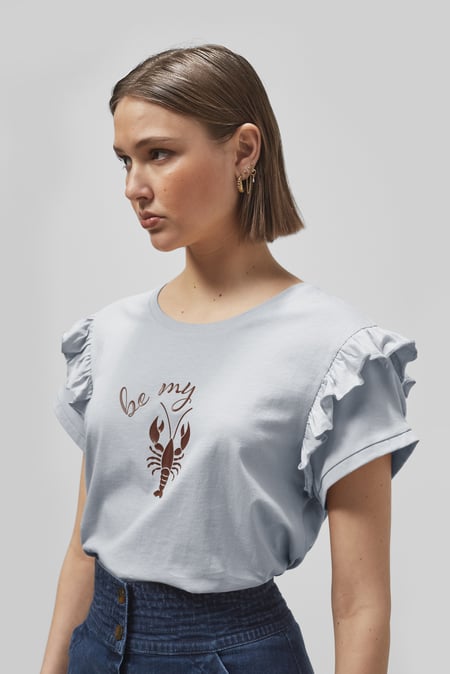 Silver Lobster HD Print T-shirt